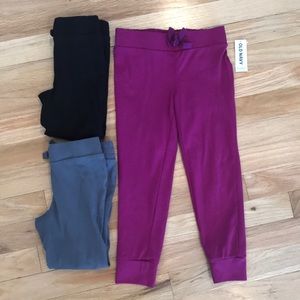 3 pairs of old navy knit pants, NWT